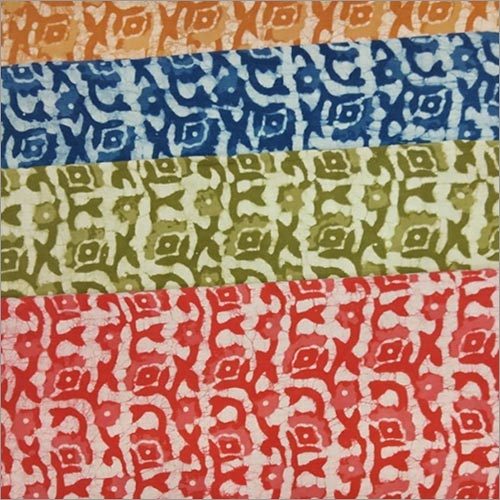 Block Printed Dress Material - Cotton Fabric, Traditional Indian Style With Daub Vegetable Dye Prints