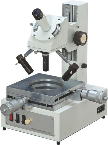 Tool Maker Microscope - Stainless Steel & Mild Steel, 1-25 Kilograms, Silver & Grey | Industrial & Laboratory Use, Accurate Angular & Linear Measurements