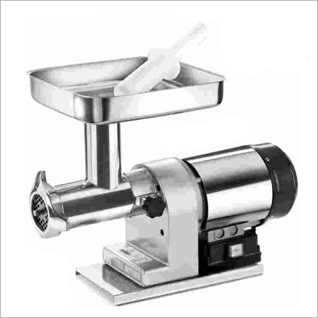 Meat Mincer - Stainless Steel, Tabletop, 1/2 HP Motor | Adjustable Consistency, HACCP Compliant, Meat Presser, Multiple Plates