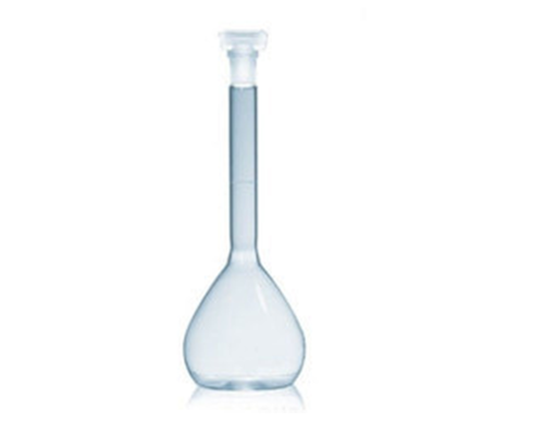 Volumetric Flasks - Polypropylene, 25ml to 1000ml Clear, Pear-shaped with Narrow Neck and Screw Cap