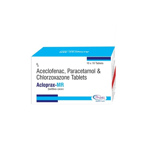ऐसक्लोफेनाक पेरासिटामोल और क्लोरोज़ॉक्साज़ोन टैबलेट सामान्य दवाएं