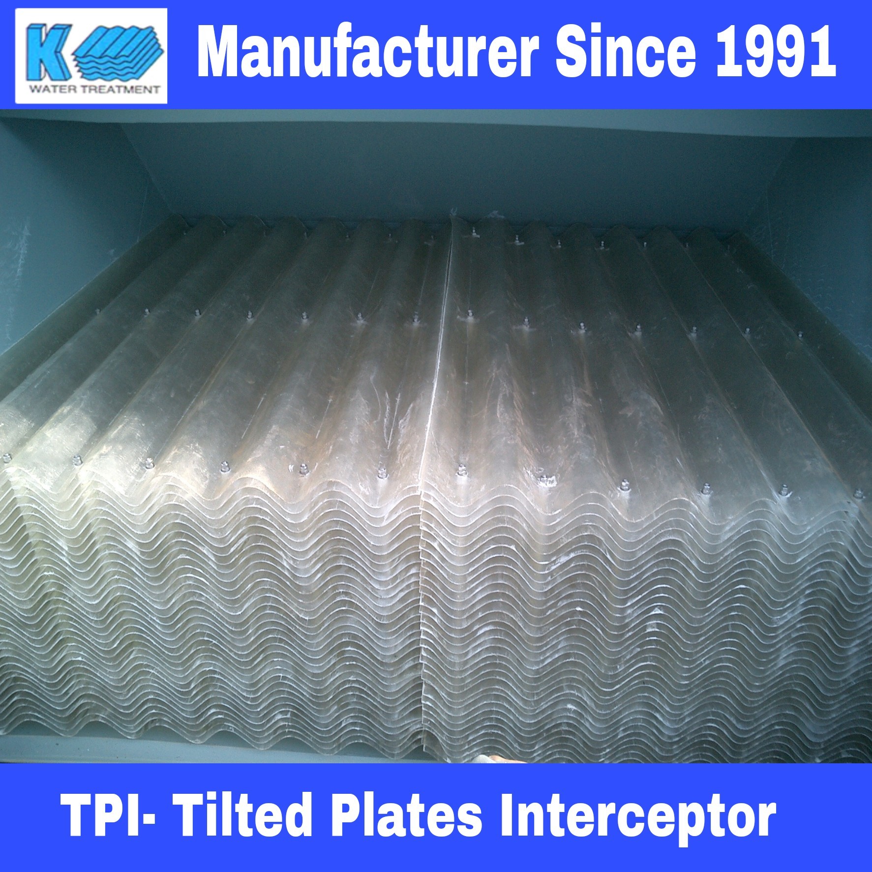 Tilted Plate Interceptor - Mild Steel & Stainless Steel, 2.5x1x2.5 Meter, Blue | Automatic Operation, 1 To 10000 T/hr Capacity, 12 Months Warranty