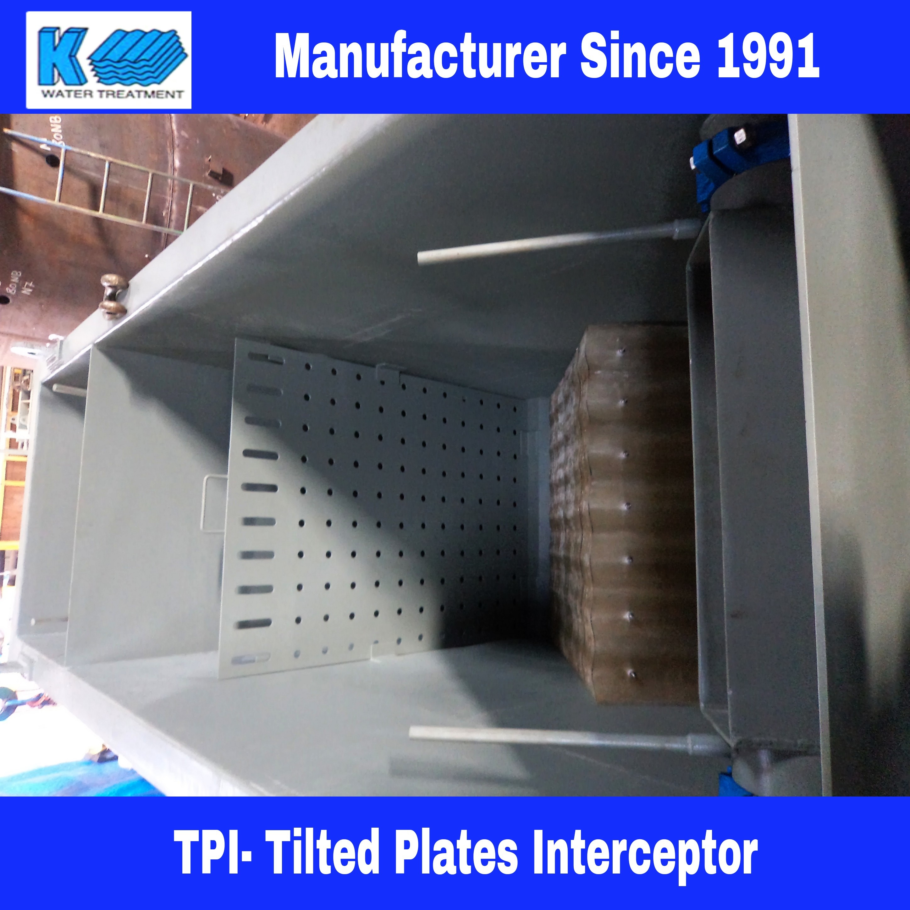 Tilted Plate Interceptor - Mild Steel & Stainless Steel, 2.5x1x2.5 Meter, Blue | Automatic Operation, 1 To 10000 T/hr Capacity, 12 Months Warranty