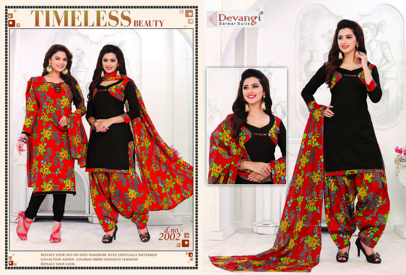 Patiyala Sp Vol:2 Cotton Dress Materials - Cotton, 2.00 Mts Each (Top, Salwar, Dupatta) | Pure Cotton, Rich Look For All Occasions, Latest Designs, Wash Care Instructions Included