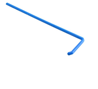 L Shaped Spreader - Sterile Plastic, 150mm Length x 10mm Width, Blue Color - Smooth Application for Even Liquid Sample Distribution