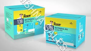 Dr Fixit Bathseal Grout - High Purity, White Color | Highly Fluid Application, Non-Shrink Formula for Secure Water-Tight Seal
