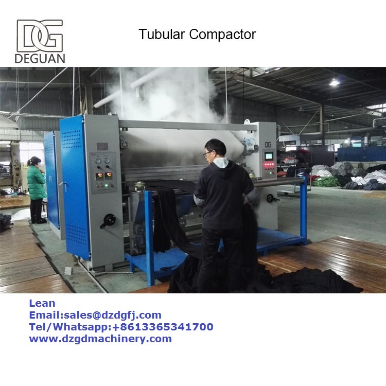 Knit Fabric Compacting Machine - 6500x2740x2250 Mm Blue+grey | 9 Ton/day Production Capacity Automatic Operation Gas Power Source Efficient Shrinkage Control
