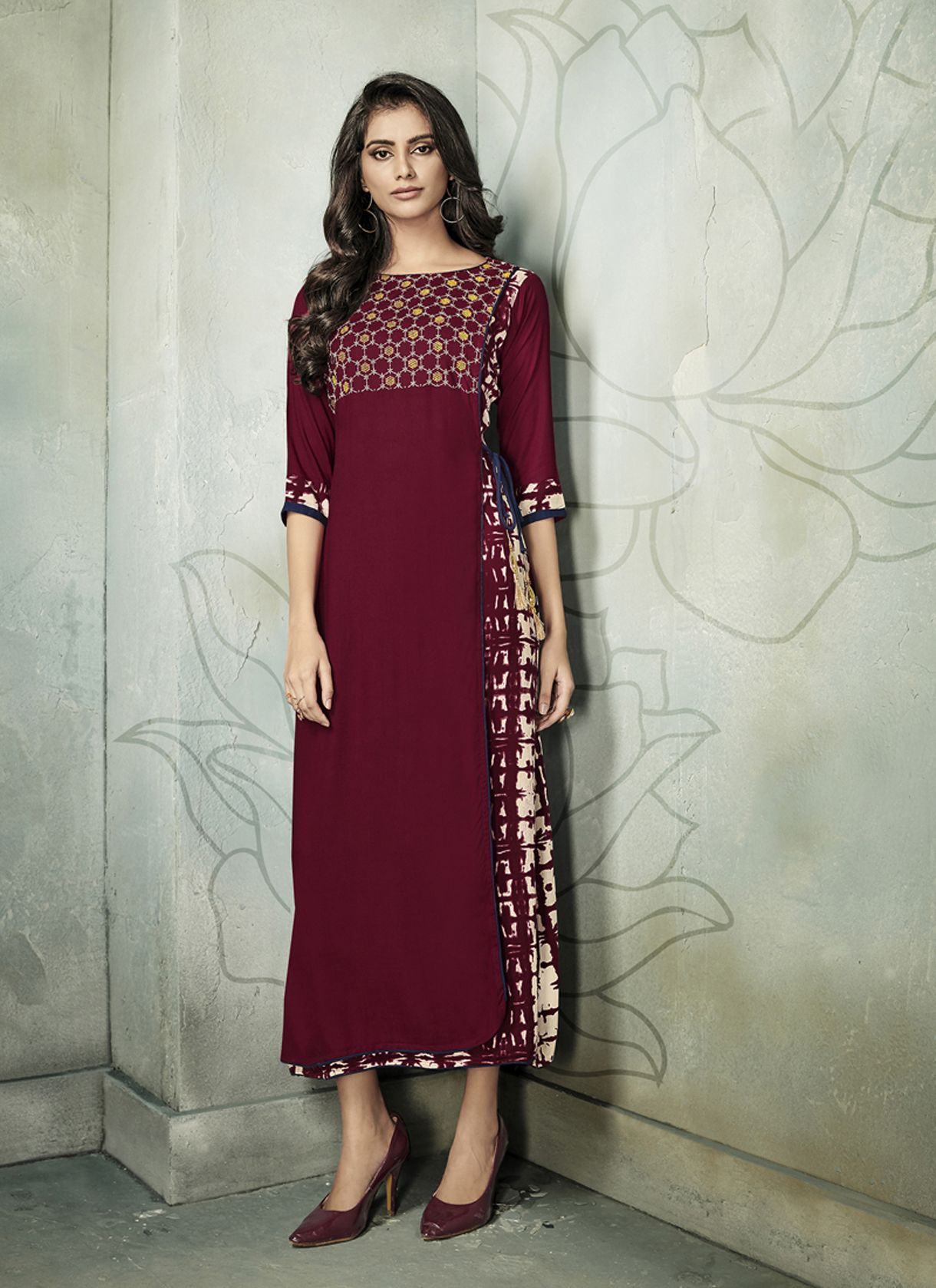 Ladies Kurti - Color: As Per Image