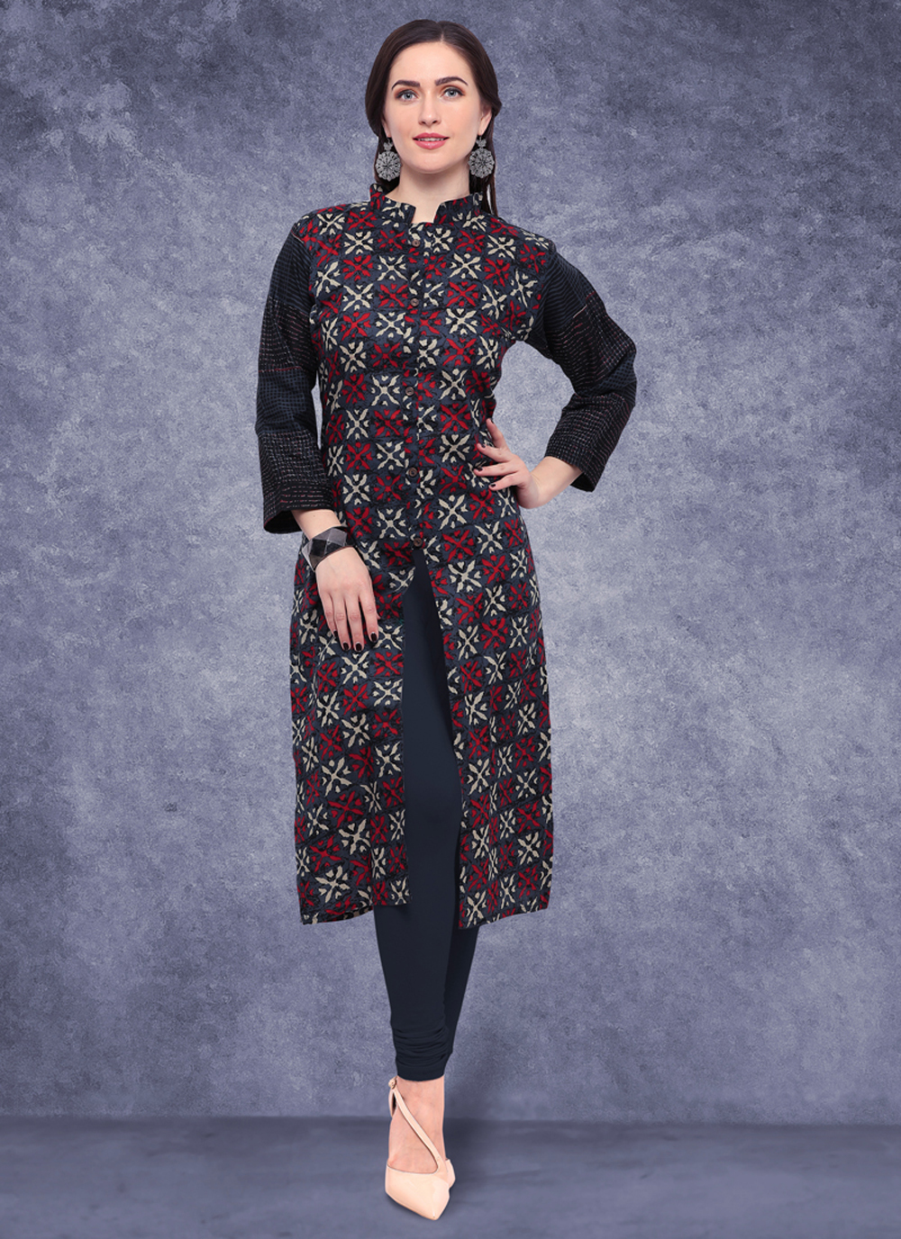Georgette Kurti - Color: As Per Image