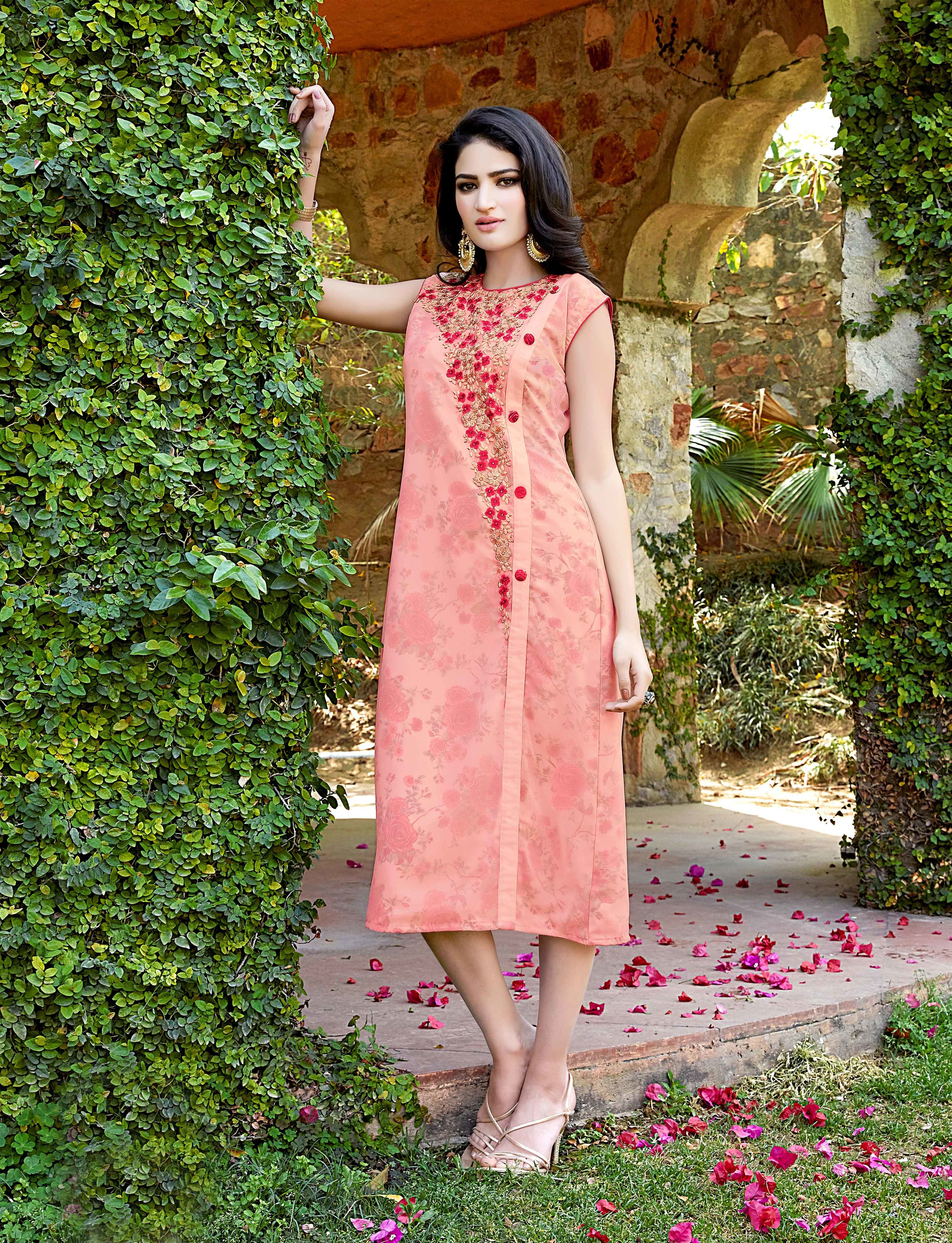 Designer Chiffon - Color: As Per Image