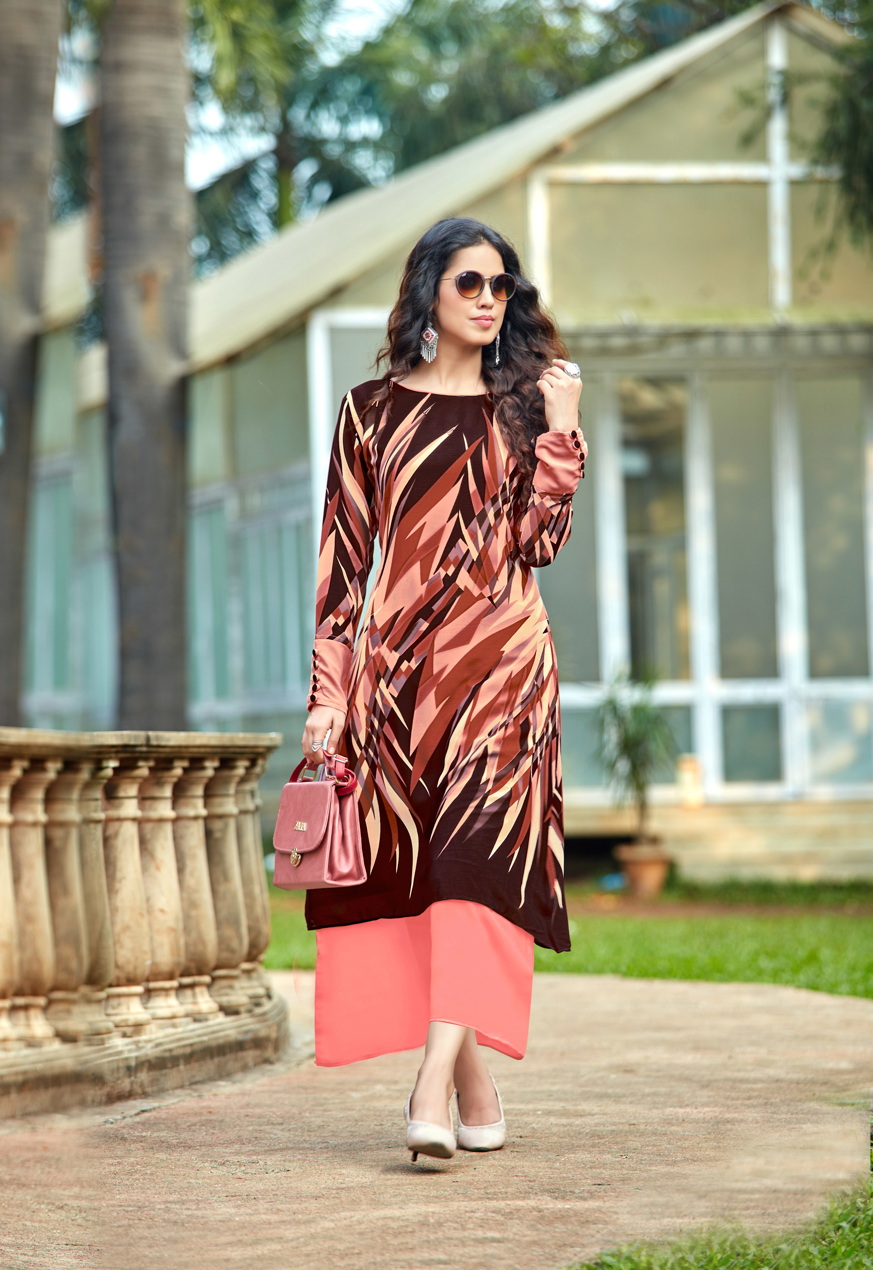 Branded Kurti - Georgette, Sizes L-xxl | Embroidered & Printed Design, Modern Ethnic Wear For All Seasons