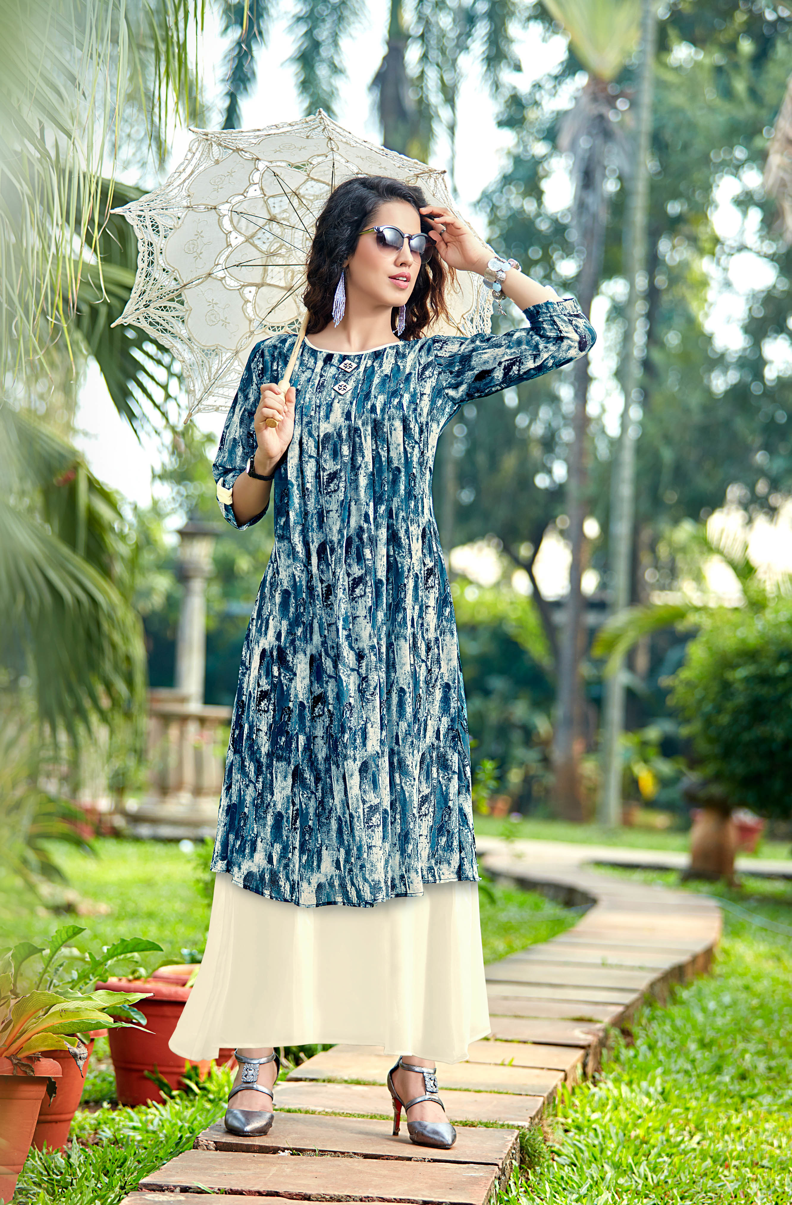 Branded Kurti - Georgette, Sizes L-xxl | Embroidered & Printed Design, Modern Ethnic Wear For All Seasons