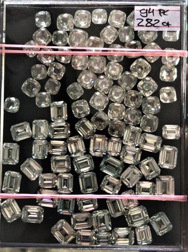 Moissanite Daimonds Colour =Aqua Light Grade: Aaa Quality
