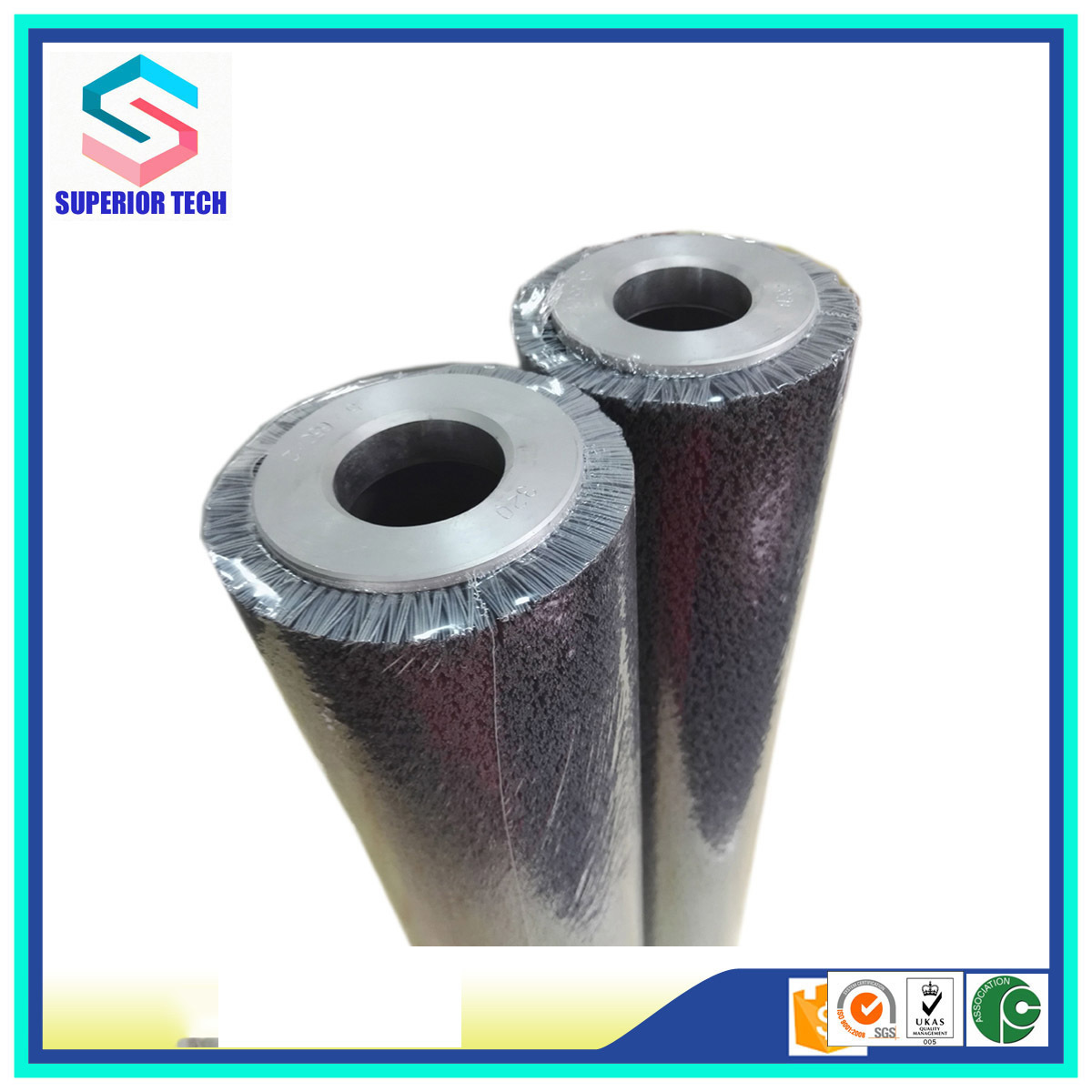 Nylon Bristle Brush - 3" To 14" Diameter, Up To 80" Length | High Density, Long Life, Chemical Resistance, Ideal For Surface Treatment And Pcb Brushing