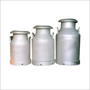 ढक्कन के साथ एलुमिनियम दूध का कनस्तर