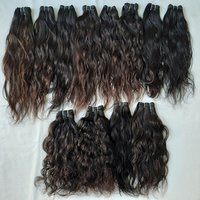 प्राकृतिक रंग रॉ वेवी बल्क हेयर