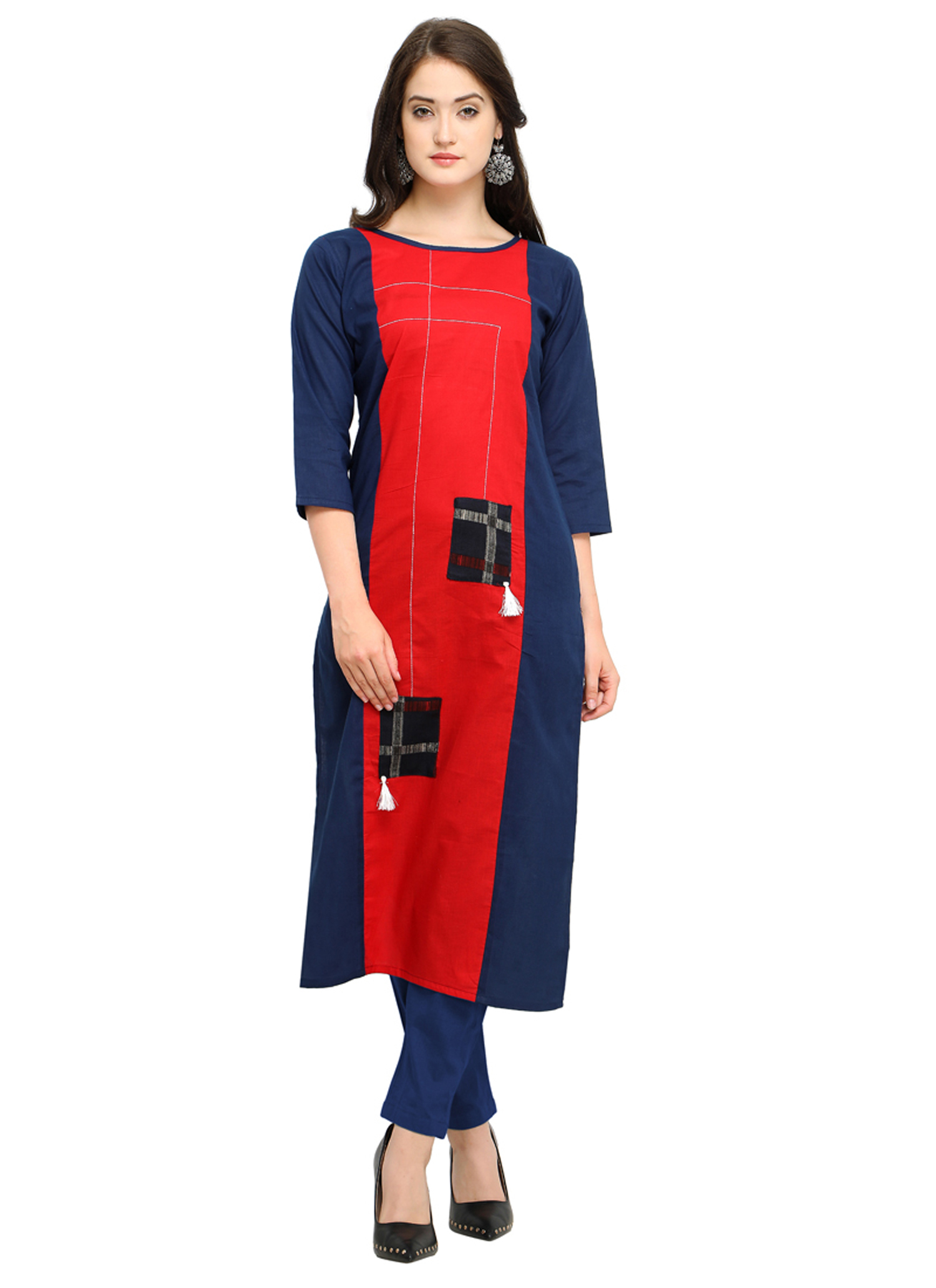 Linen Cotton Kurtis - Color: As Per Image