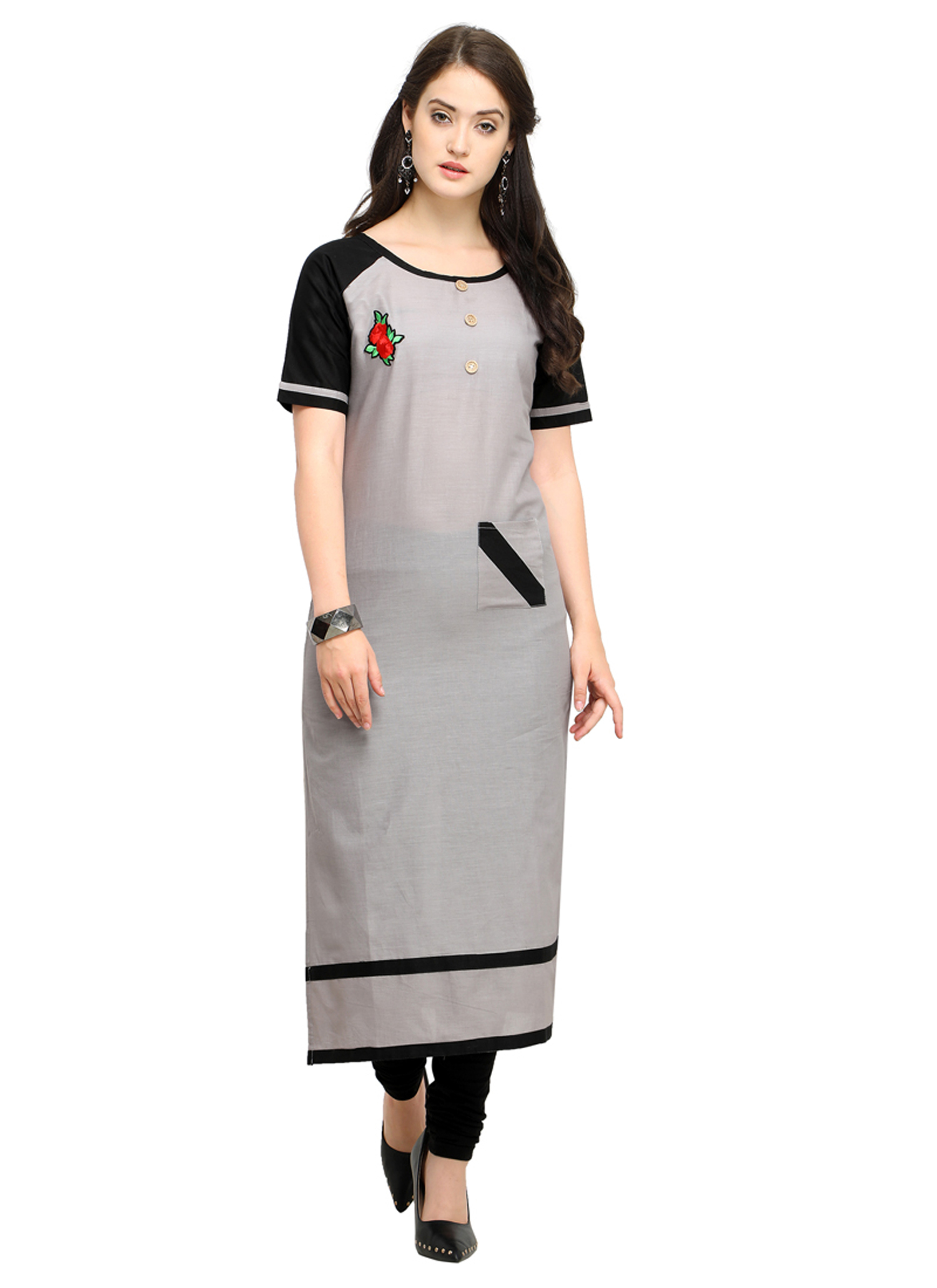 Linen Cotton Kurtis - Color: As Per Image