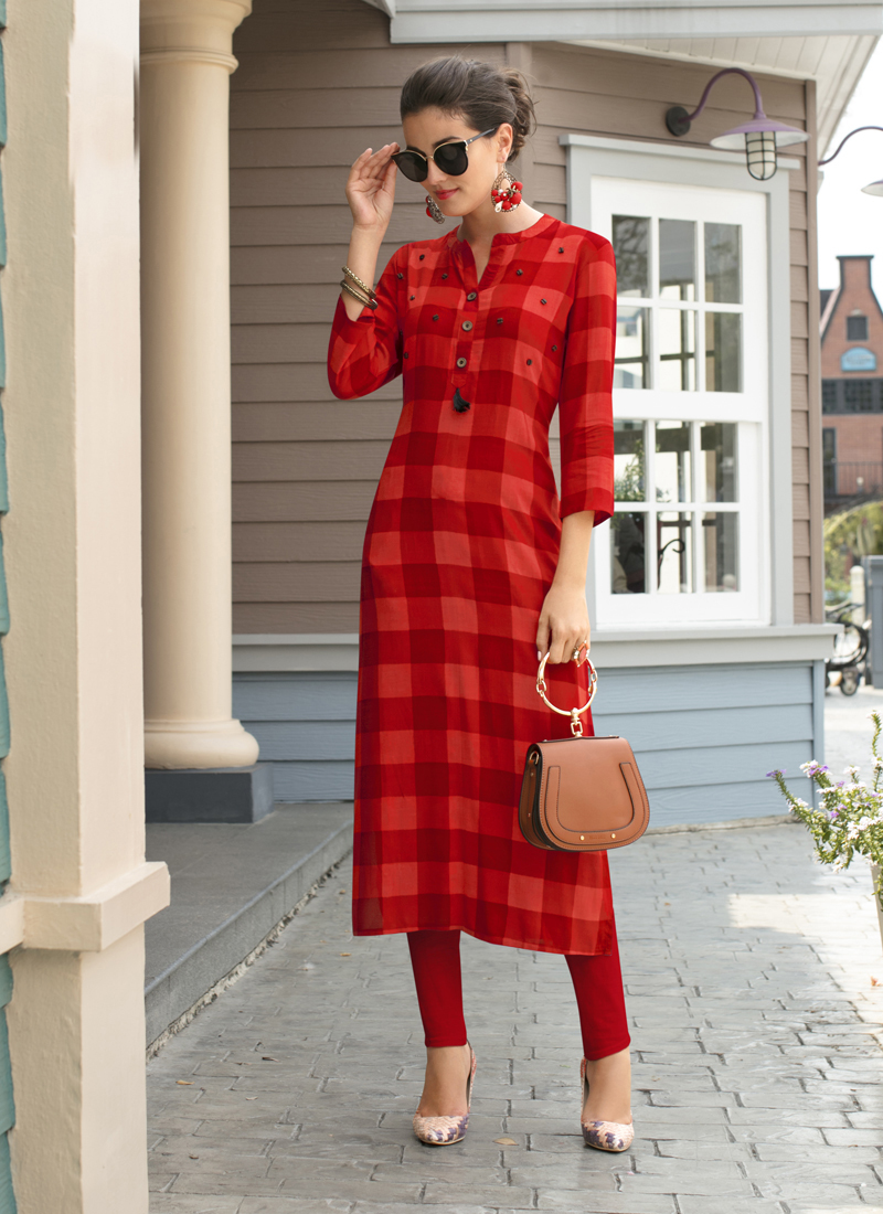 Rayon Kurtis - Color: As Per Image