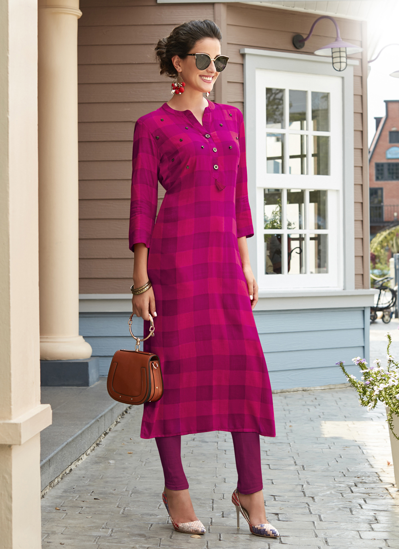 Rayon Kurtis - Color: As Per Image