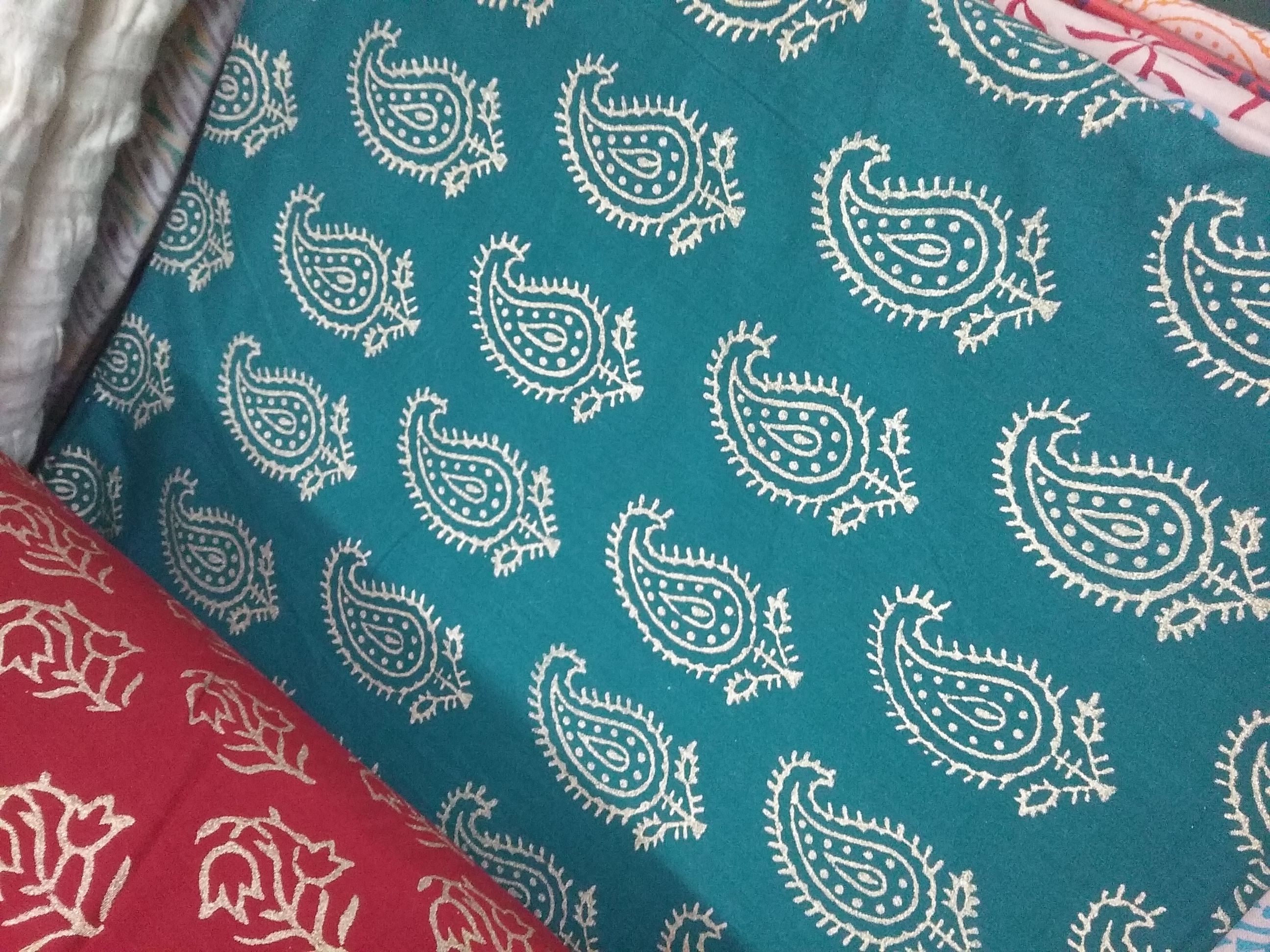Hand Printed Running Fabric