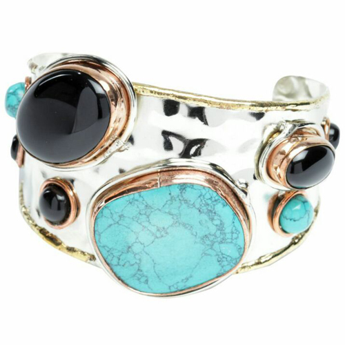 Stone Silver Bracelet