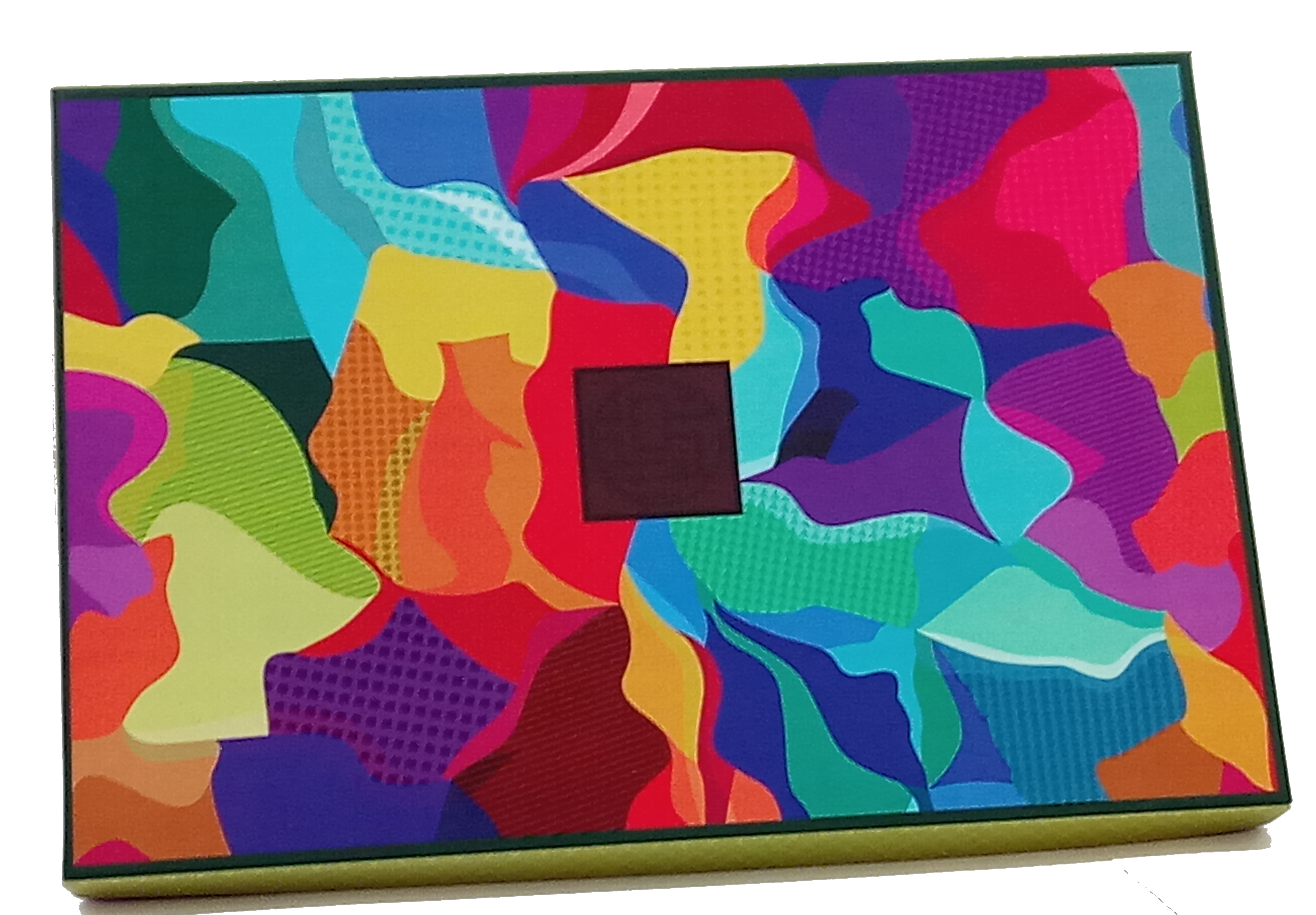 Chocolate Box 18 Pcs - Rigid Paper, 12x6 Inch, Multi Color | Fancy Packaging With Matt Lamination & Spot Uv, Customized Cavity Tray For Chocolates