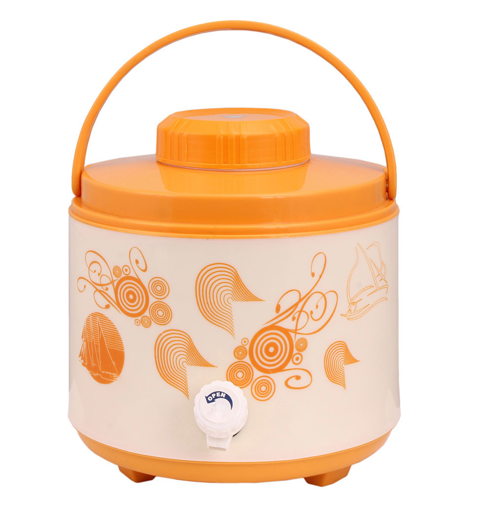 Cool Thunder - Plastic Water Jug 7.4l Capacity | Sea Green, Wide Mouth Tap, Perfect For Outdoor Travel
