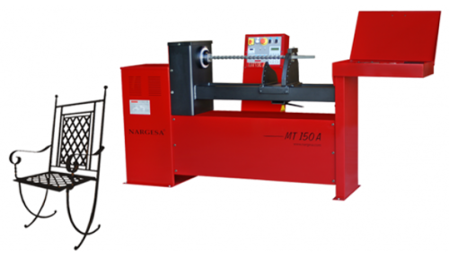 Automatic Decorative Wrought Iron Twisting Machine - 415 Power, Semi-Automatic, Maximum Twisting Capacity 20 mm, Red | Versatile for Ornamental Forging and Custom Designs, Ideal for Blacksmith Workshops