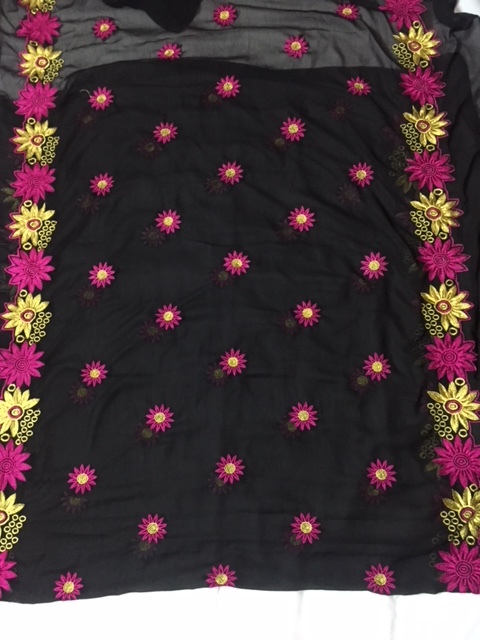 Elegant Heavy Embroidered George Fabric