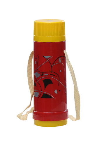 Thermoware Plastic Lotus Thermos Flask - Plastic Material, 600ml & 1000ml Sizes | Pink, Blue, Red, Orange, Yellow, Leak-proof & Spill Proof