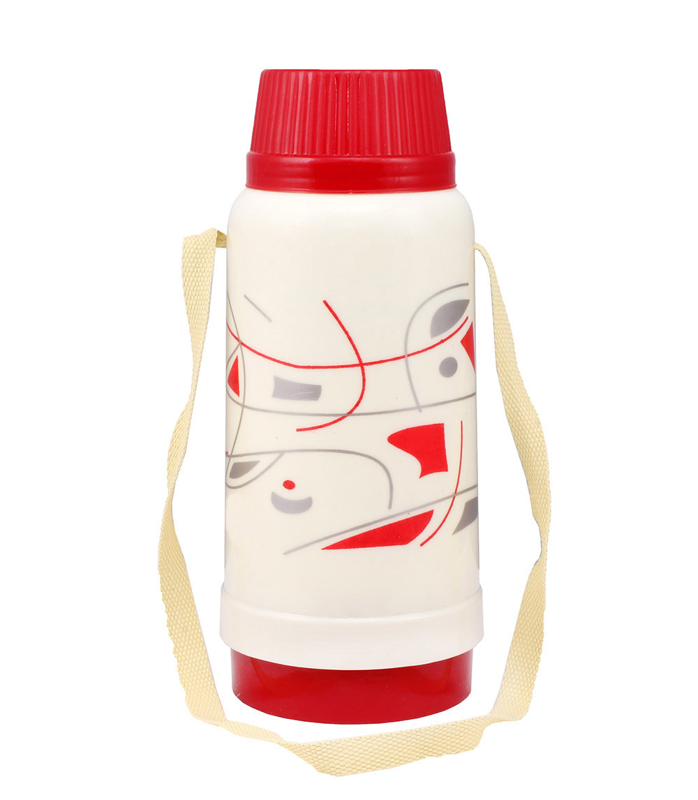Tea Flask - Stainless Steel, 600ml & 1000ml Sizes, Vibrant Color Options Including Pink, Blue, Red, Orange, & Yellow, Leak-proof Lid With Hygienic Cover