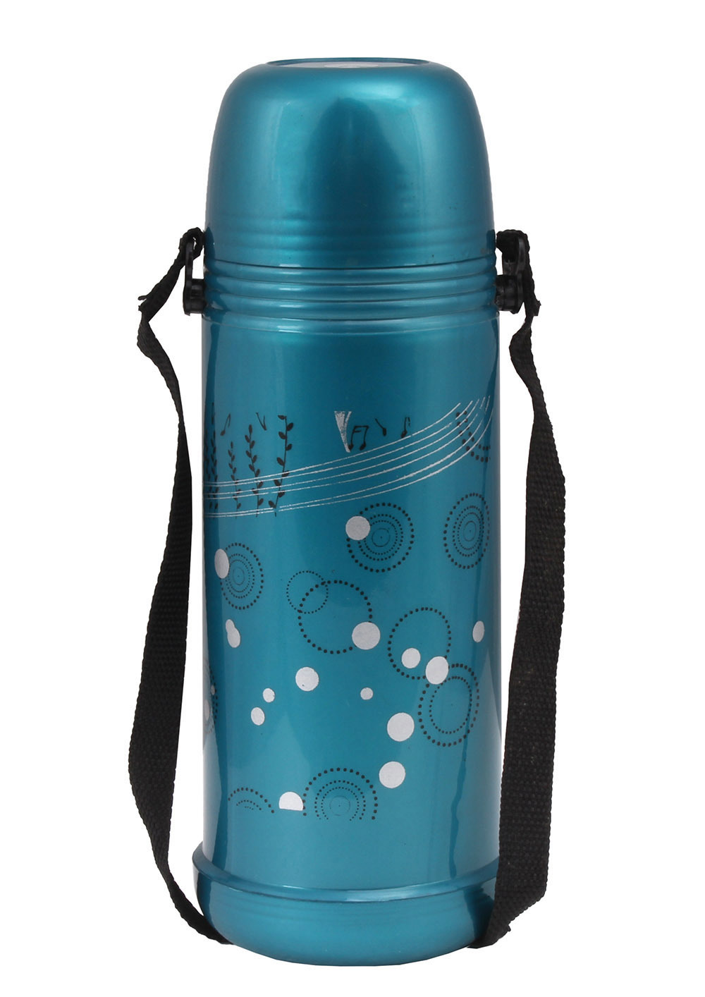 Plastic Thermos - Double Walled, 1000ml Capacity | Brown Color, Well Insulated, Comfortable Grip, Ideal For Hot & Cold Beverages