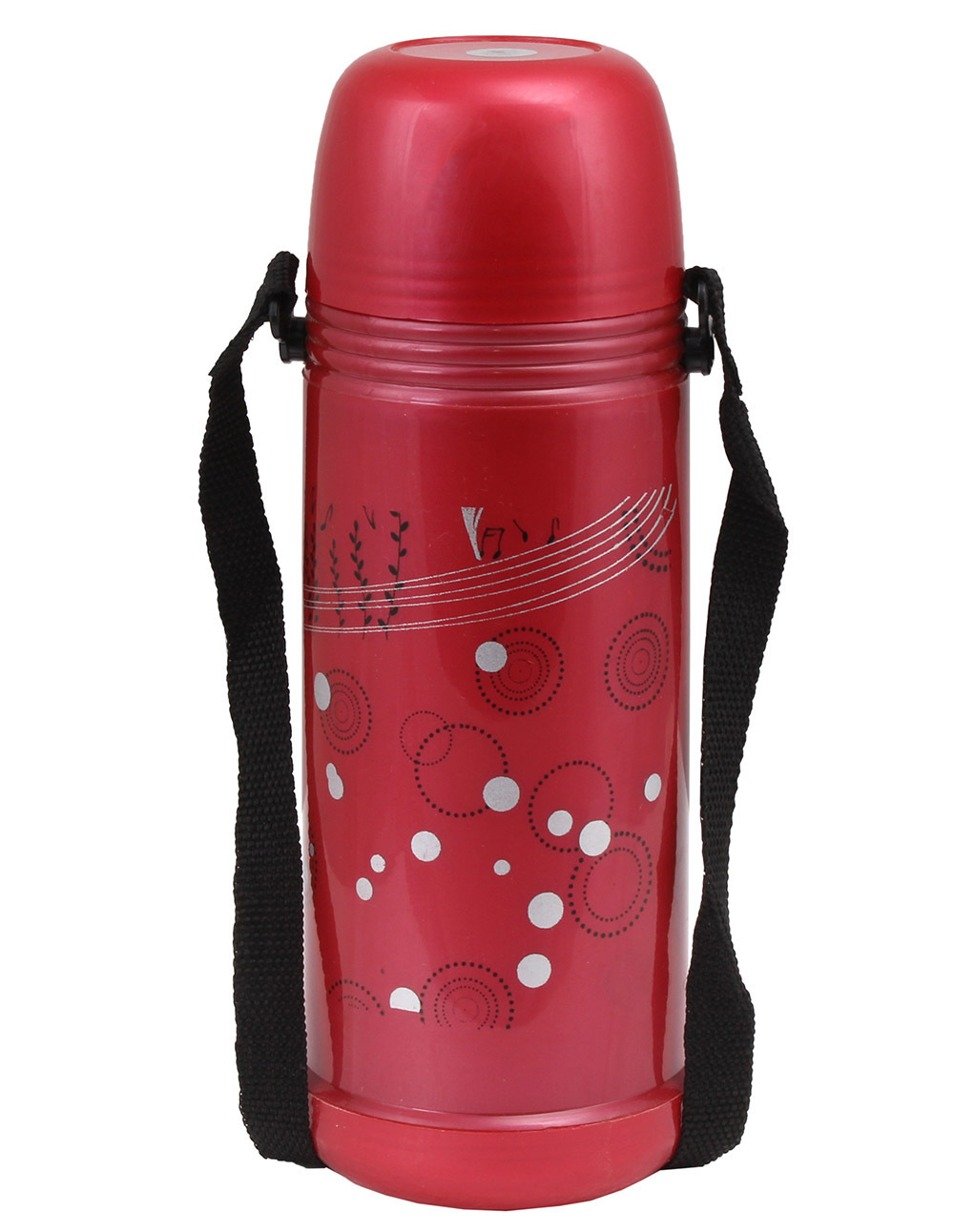 Plastic Thermos - Double Walled, 1000ml Capacity | Brown Color, Well Insulated, Comfortable Grip, Ideal For Hot & Cold Beverages