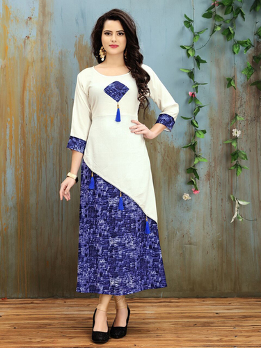 इमेज के अनुसार वेस्टर्न कुर्ती