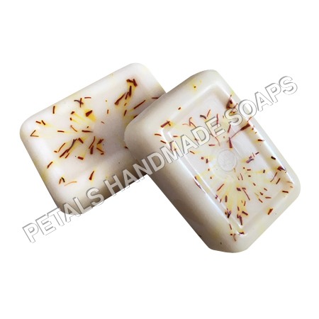 केसर युक्त हस्तनिर्मित साबुन