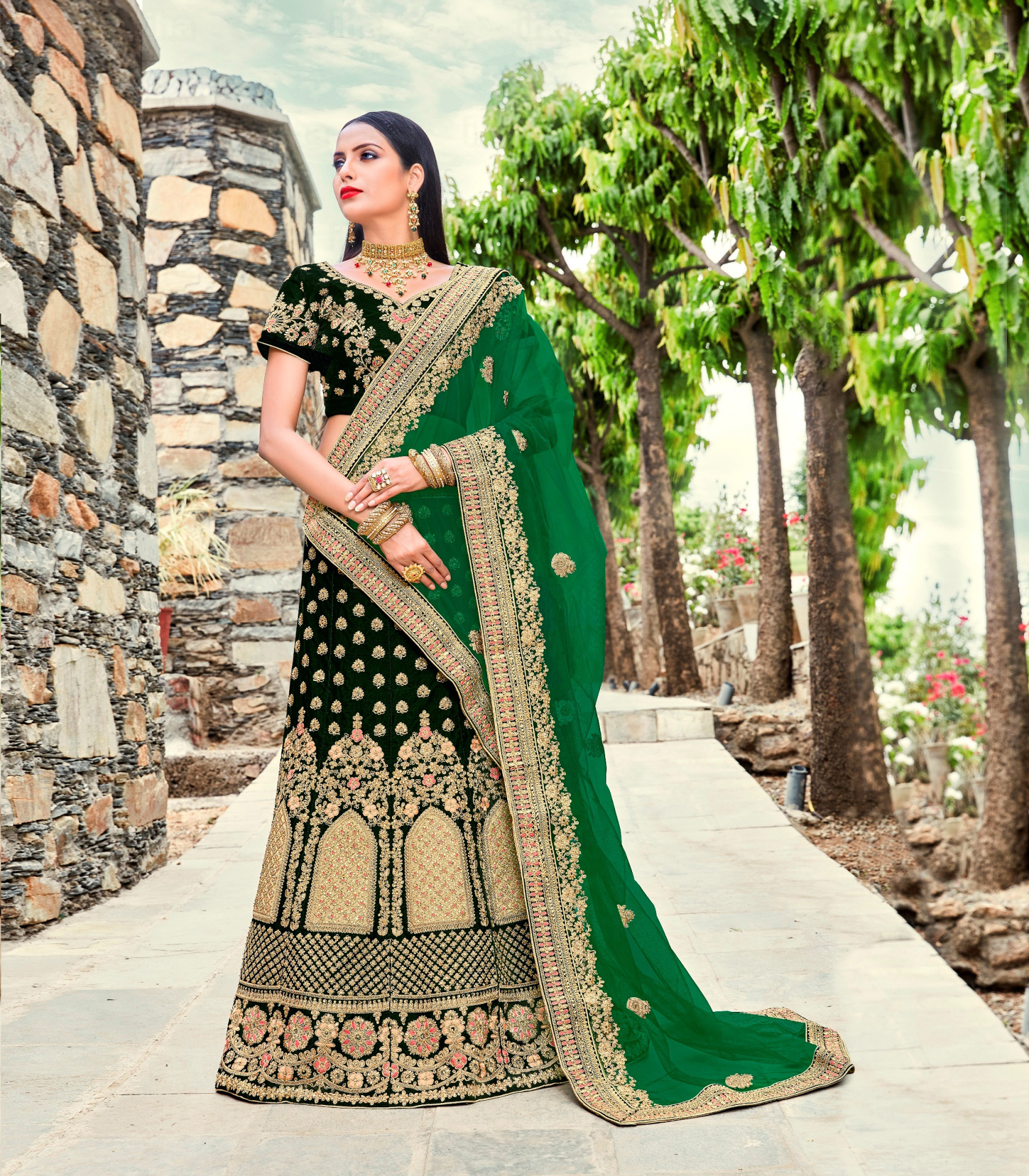 As Per Image Designer Lengha Choli