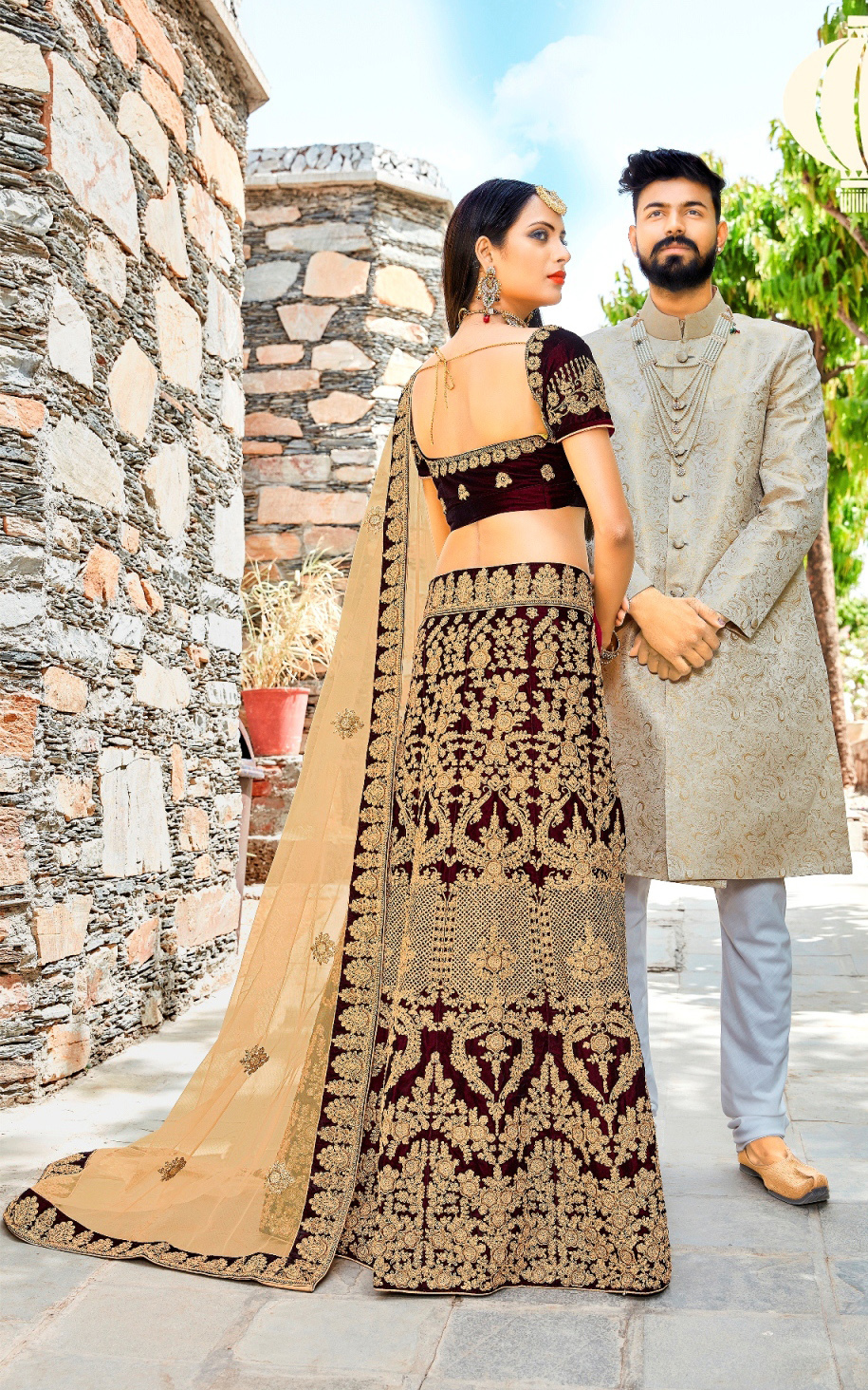 Wedding Lehenga - Color: As Per Image