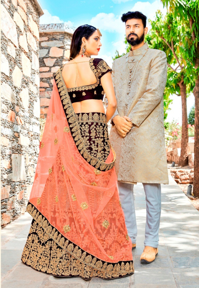 Wedding Lehenga - Color: As Per Image