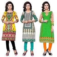 Green And Yellow Branded Kurti