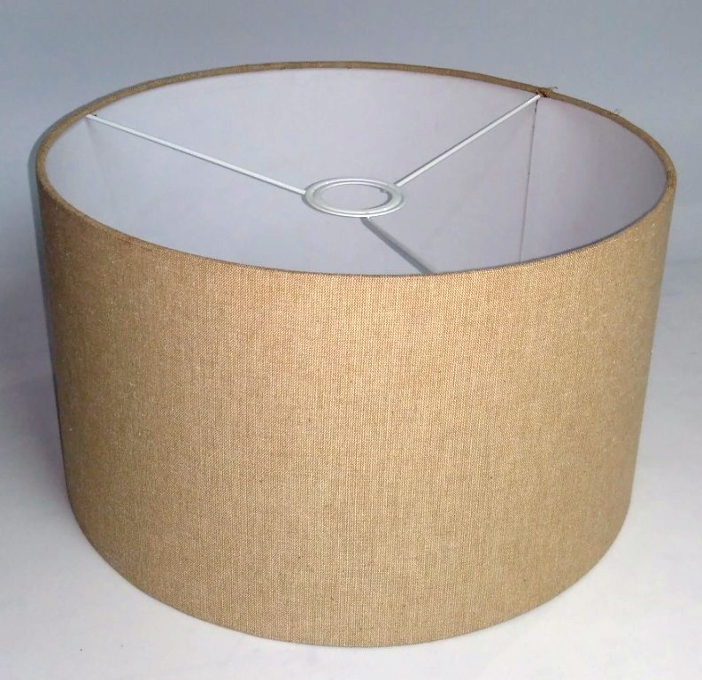 Drum Lamp Shade - Fabric + Iron + Polystyrene, 160 X 220 X 130 Mm, All Colors Welcome, High Temperature Resistance, European Style