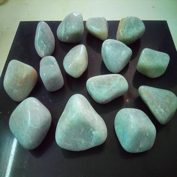 Moss Agate Tumbled And Mirror Polished Pebbles Stone And Decoration Natural Stone Landscaping - Artificial Stone Type: Solid Surface