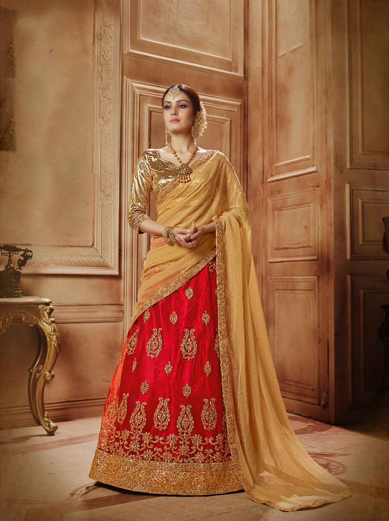 Lehenga Chunni - Color: As Per Image