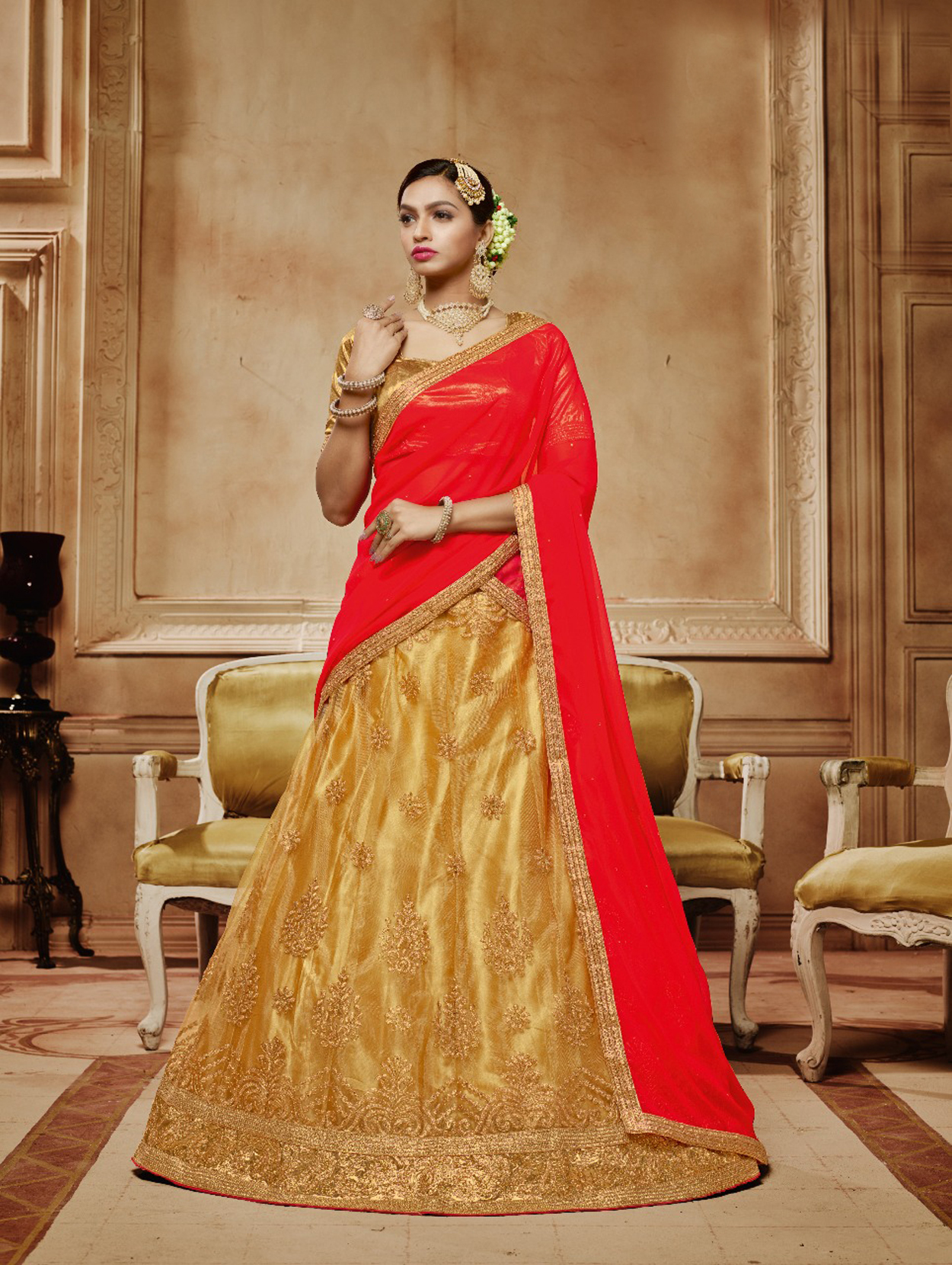 Lehenga Chunni - Color: As Per Image