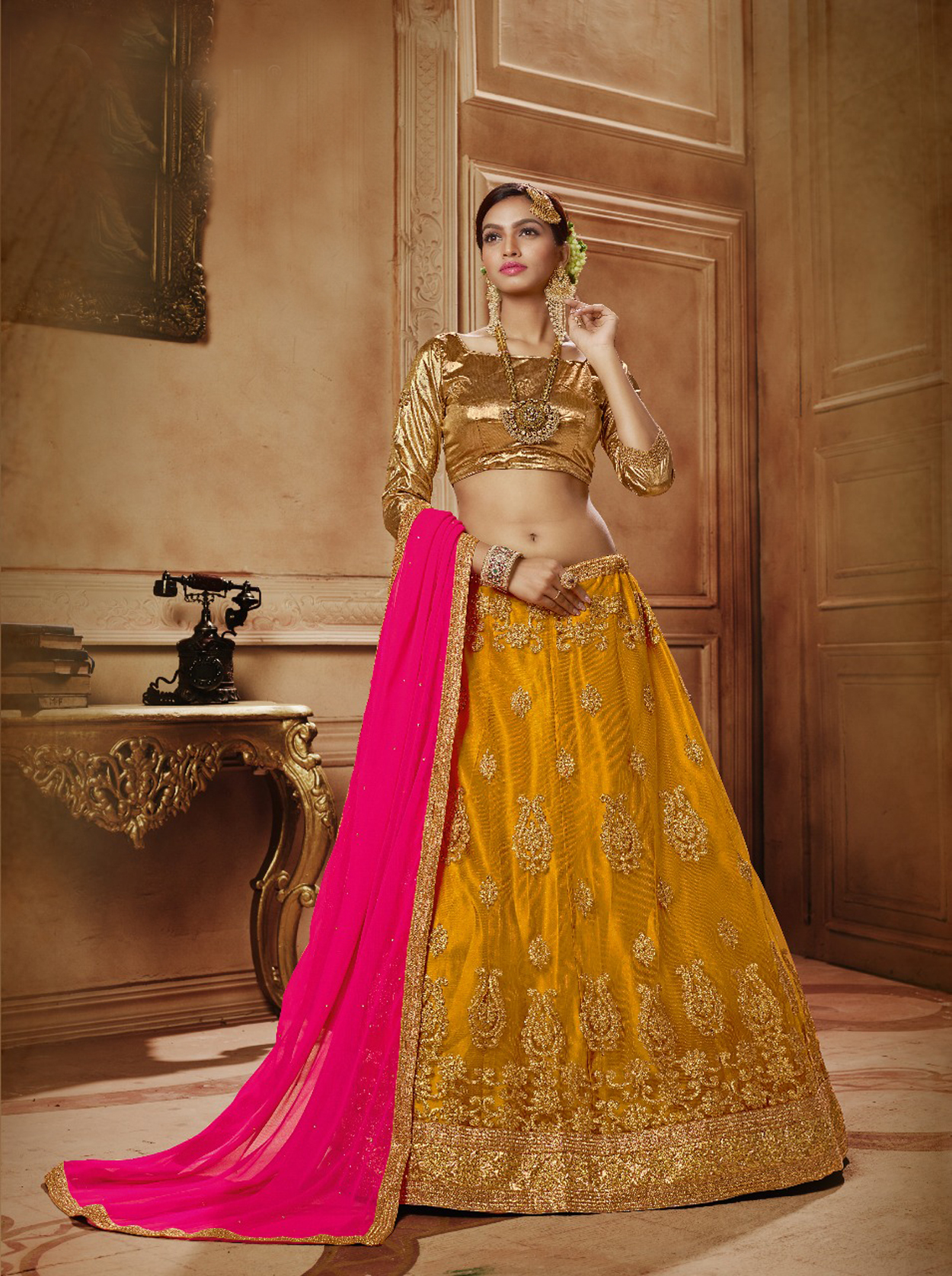 Lehenga Chunni - Color: As Per Image