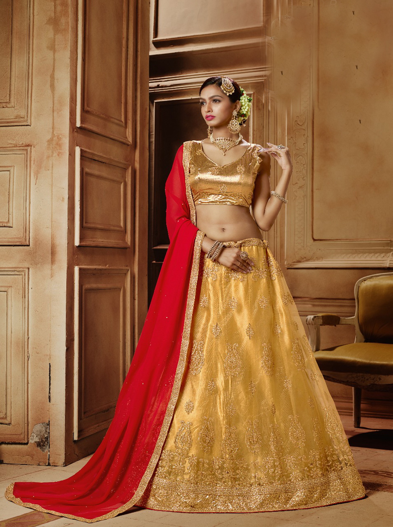 Lehenga Chunni - Color: As Per Image