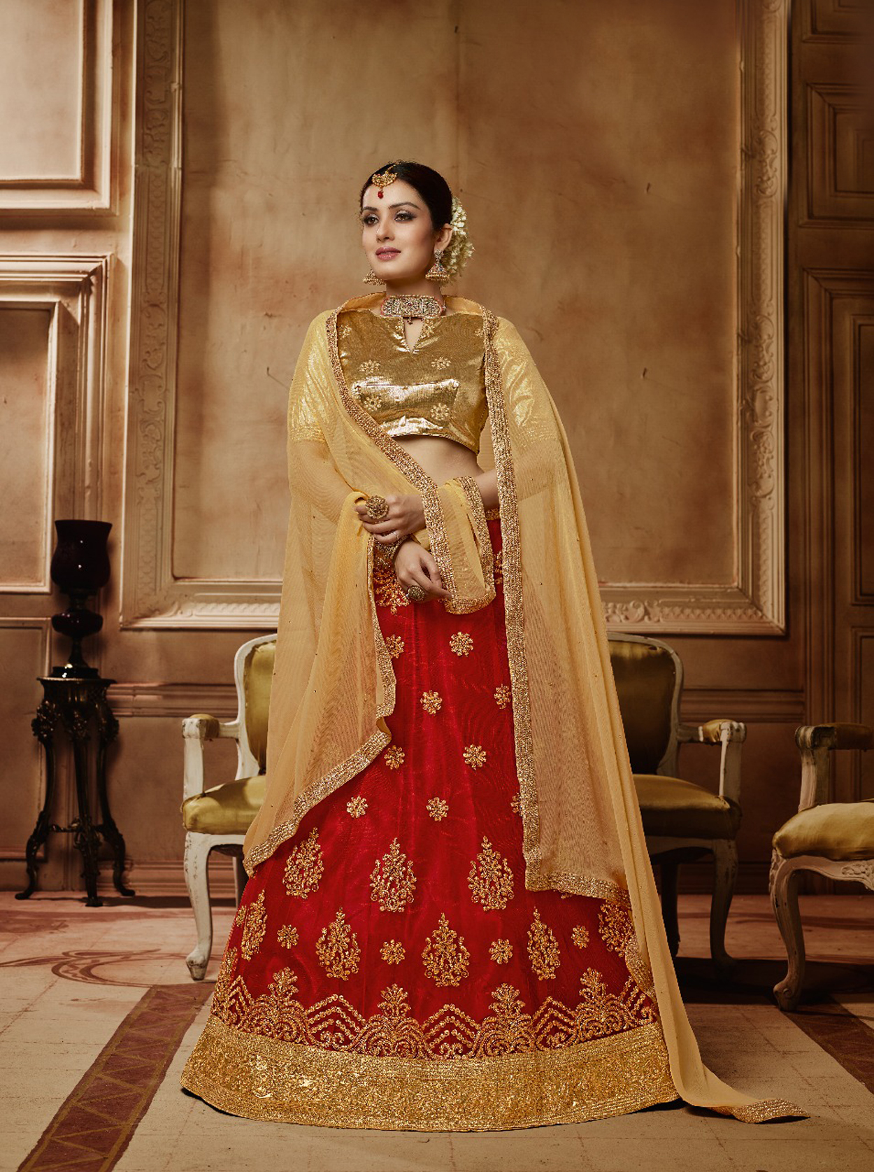 Lehenga Chunni - Color: As Per Image