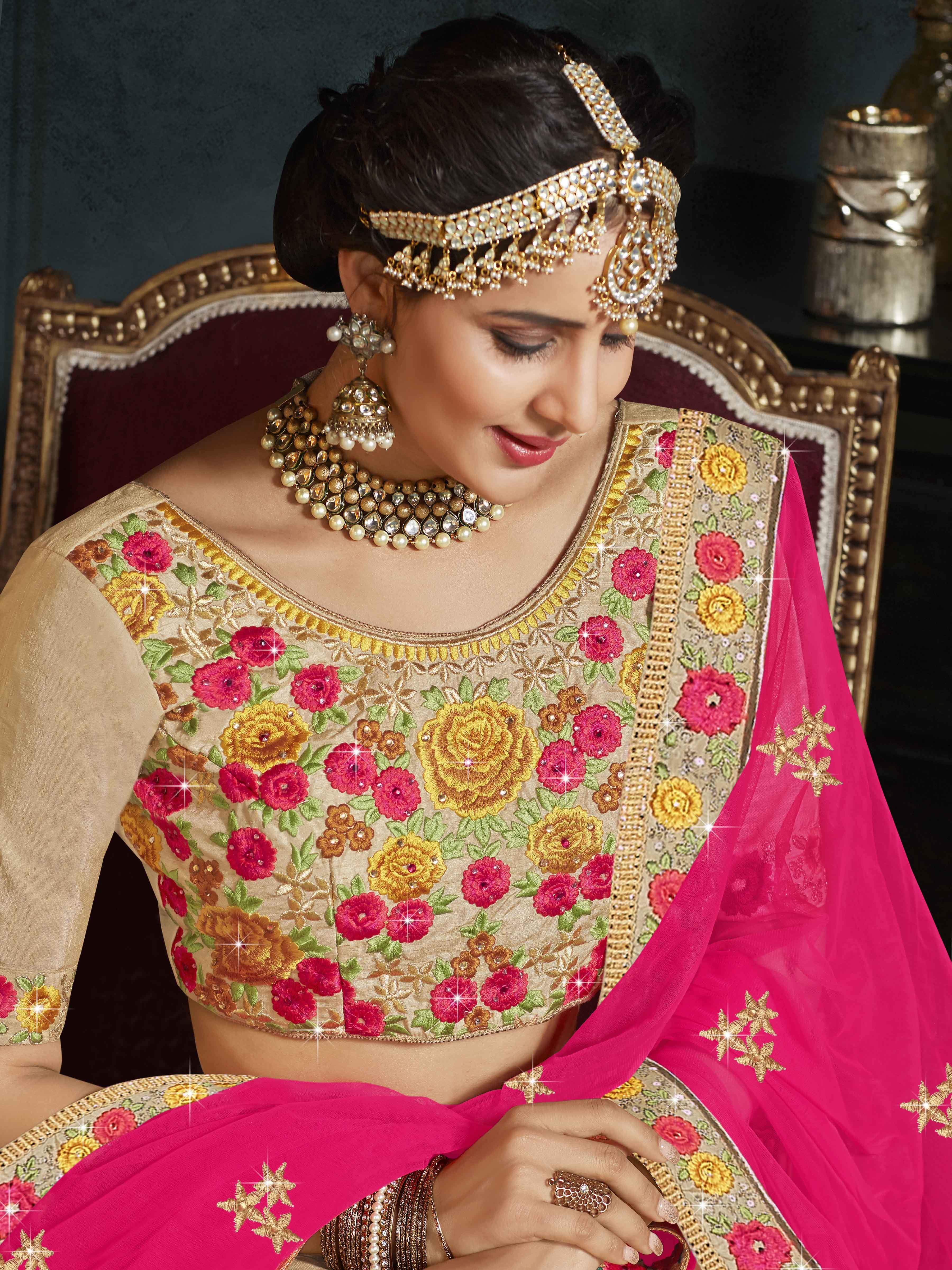 Party Wear Lehenga - Color: As Per Image