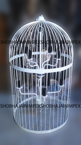 सिल्वर केज डेकोरेटिव सेंटरपीस
