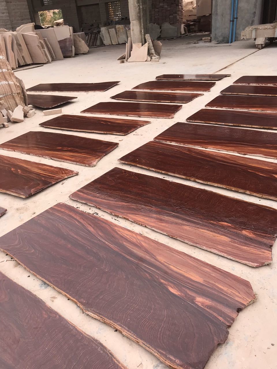 Brown Wood Sandstone Size: Any